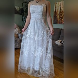 White formal gown